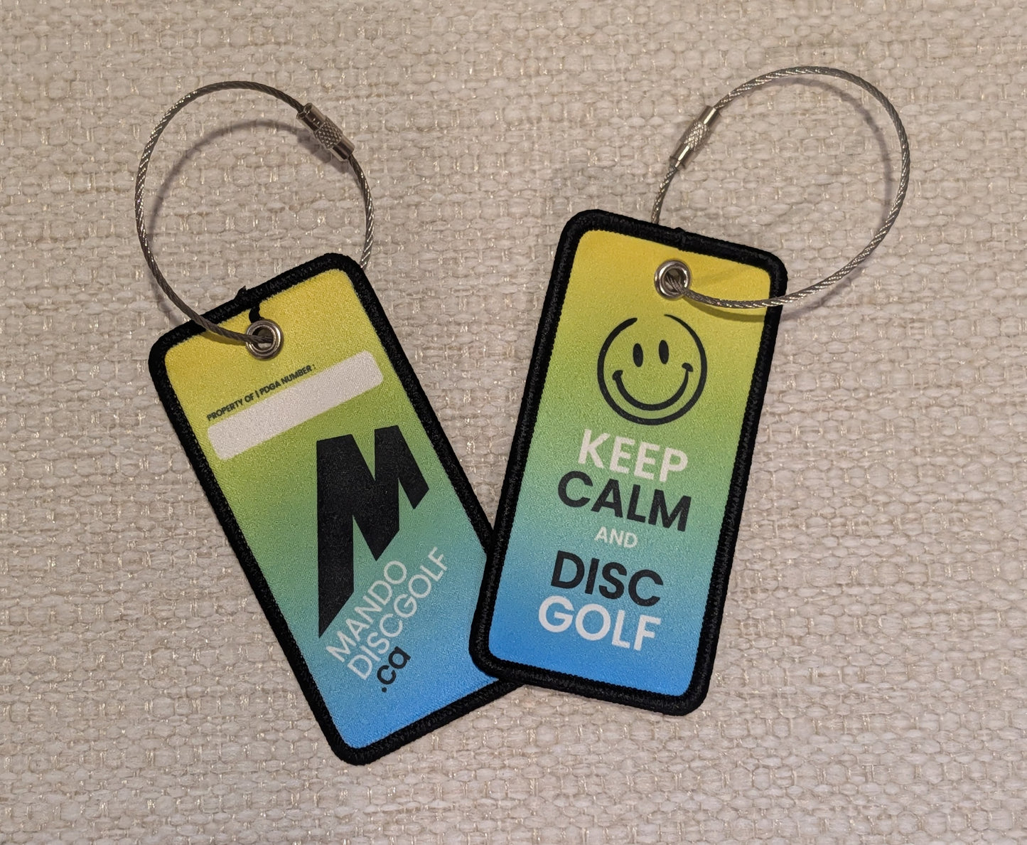 Mando Bag Tag - Yellow Green Blue