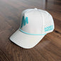 Performance Disc Golf Hat - Cream Teal