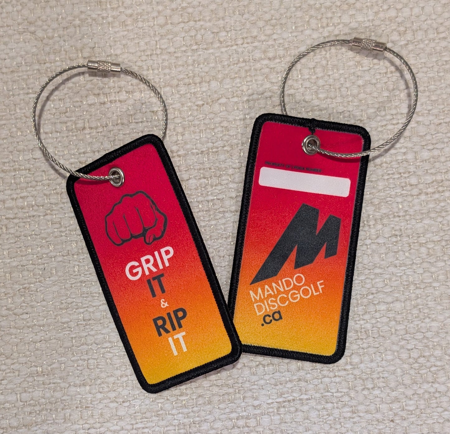 Mando Bag Tag - Fire