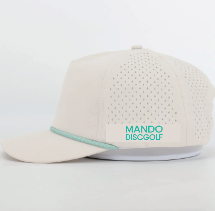 Performance Disc Golf Hat - Cream Teal