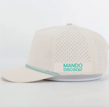 Performance Disc Golf Hat - Cream Teal