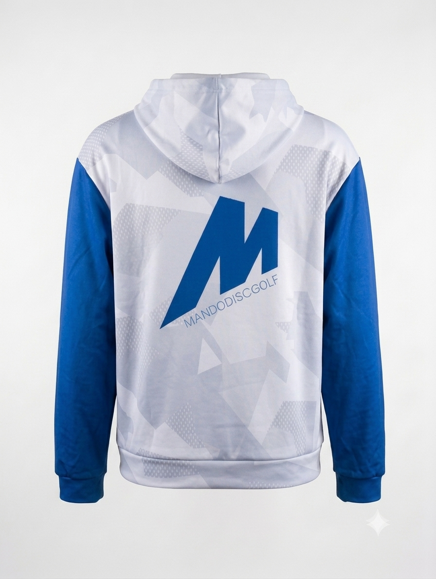 Blue White Hoodie